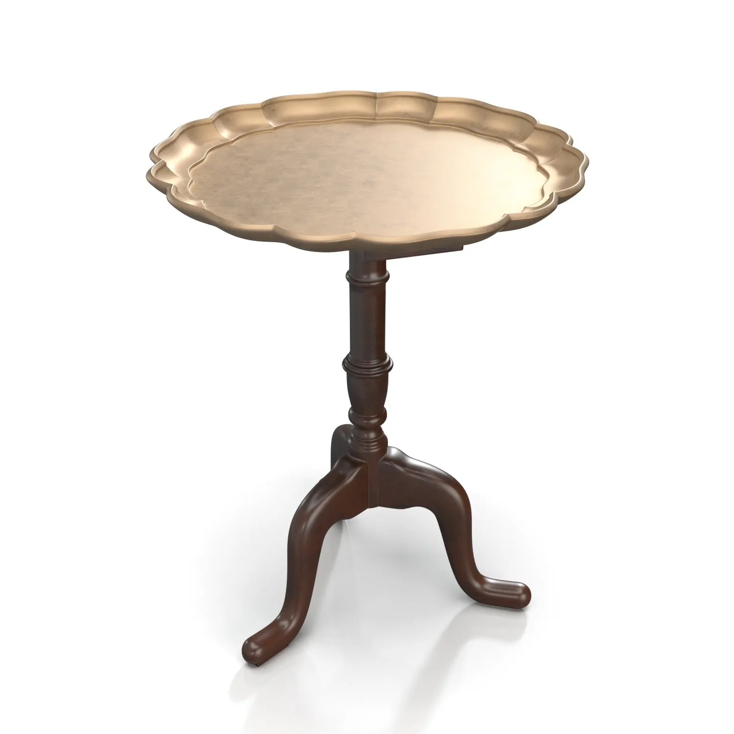 Tray Tilt Top Tripod Drinks Table PBR 3D Model_04